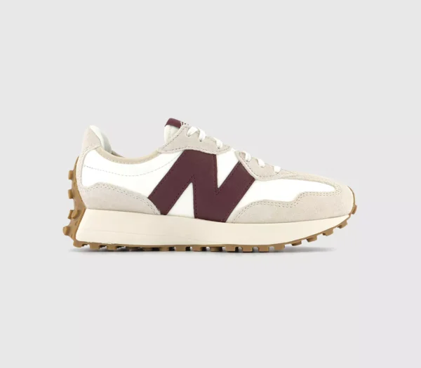 New Balance 327 Trainers  Moonbeam Burgundy