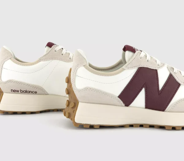 New Balance 327 Trainers  Moonbeam Burgundy