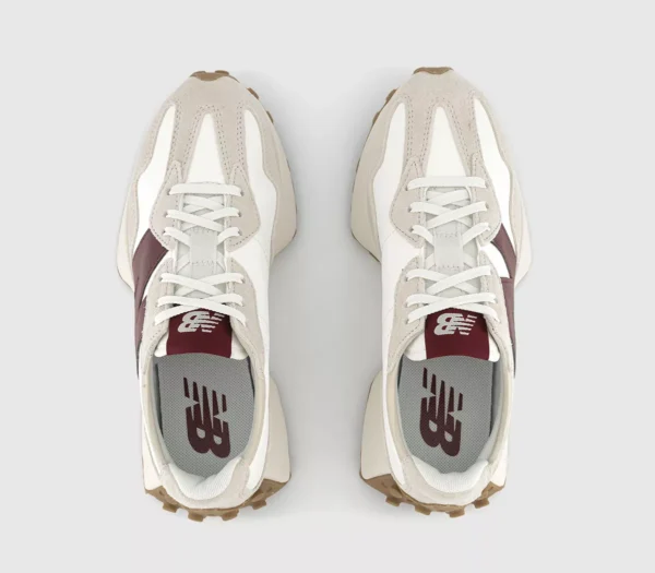 New Balance 327 Trainers  Moonbeam Burgundy