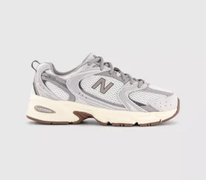 New Balance 204L Trainers  Silver Metallic Off White Brown