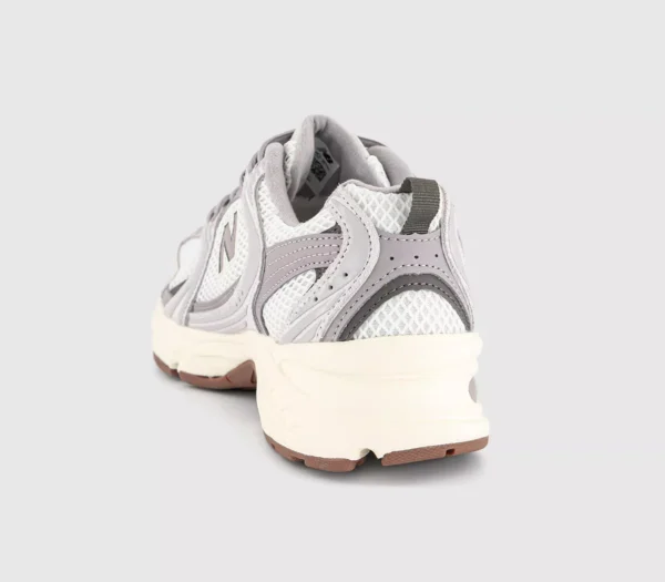 New Balance 204L Trainers  Silver Metallic Off White Brown