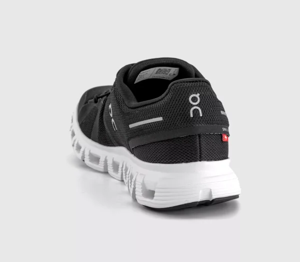 ON Cloud 6 Trainers  Black White F