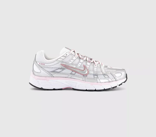 Nike P-6000 Trainers  White Metallic Silver Elemental Pink