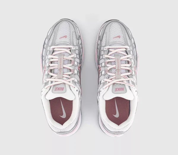 Nike P-6000 Trainers  White Metallic Silver Elemental Pink
