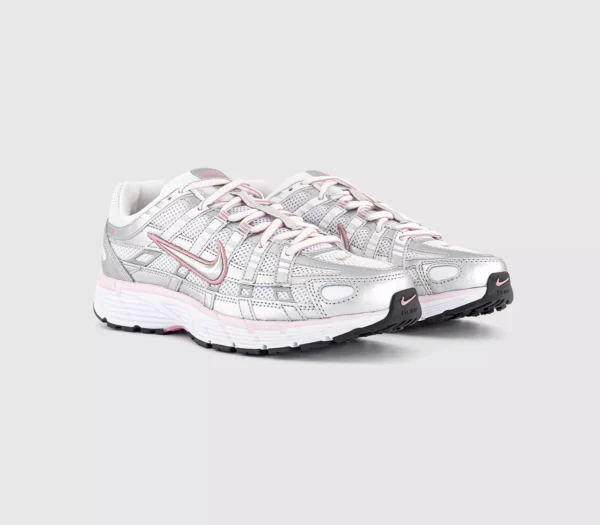 Nike P-6000 Trainers  White Metallic Silver Elemental Pink