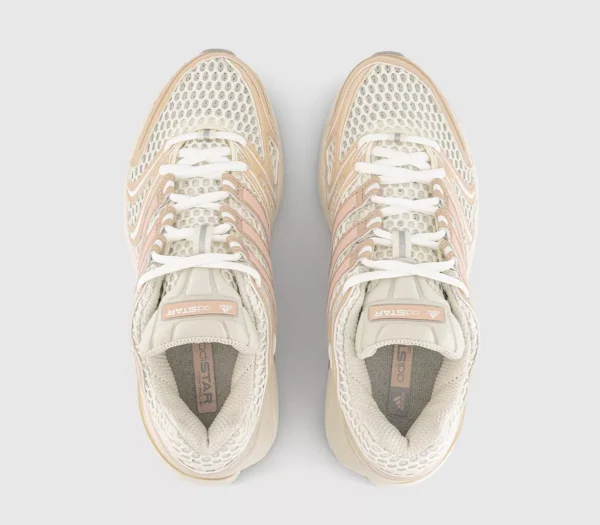 Adidas Adistar Control 5 Trainers  Off White Blush Pink Grey