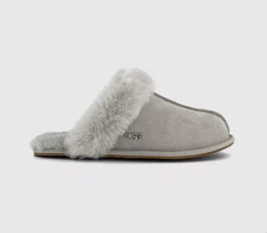 UGG Scuffette II Metal Logo Slippers  Seal Grey