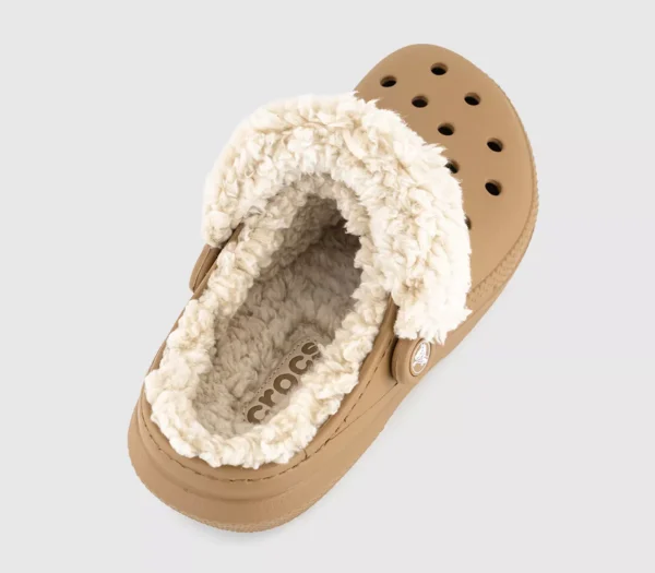 Sepia form2 Crocs Classic Fleece Lined Clogs Sepia