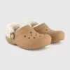 Sepia form5 Crocs Classic Fleece Lined Clogs Sepia
