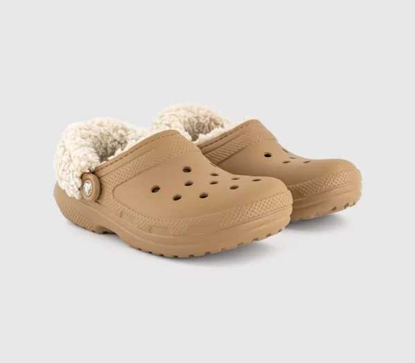 Sepia form5 Crocs Classic Fleece Lined Clogs Sepia