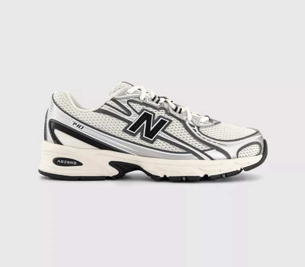 New Balance 740 Trainers  Silver Black