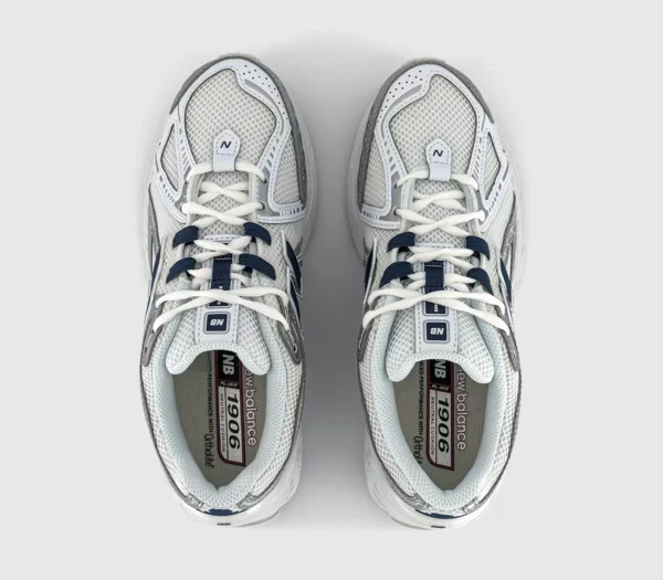New Balance 1906 Trainers  White White Silver Black