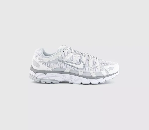 Nike P-6000 Trainers  Matalic Summit White White Pure Platinum
