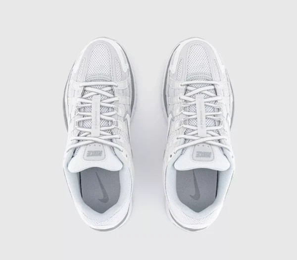 Nike P-6000 Trainers  Matalic Summit White White Pure Platinum