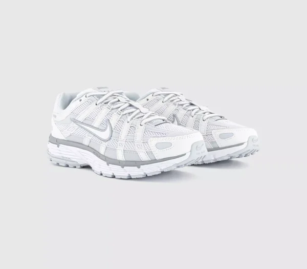 Nike P-6000 Trainers  Matalic Summit White White Pure Platinum